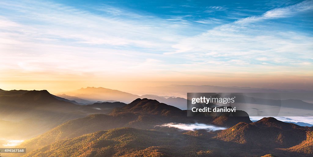 Sunrise over Adam's peak, Sri Lanka