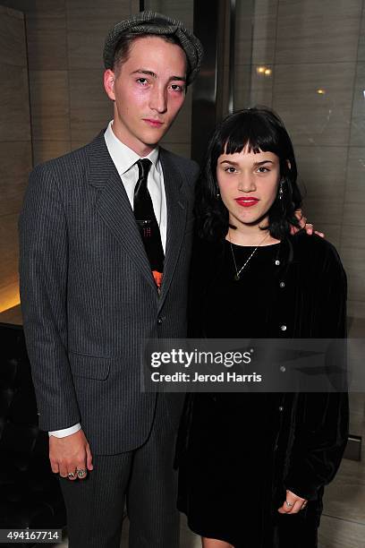 Dakota Lee and Hannah Uribe attend Flaunt Magazine and Luisaviaroma celebrate the contributors' launch of the CALIFUK issue at Milk Studios on...