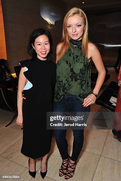 Flaunt Magazine fashion editor Muy Hai-Chu and Francesca Eastwood attend Flaunt Magazine and Luisaviaroma celebrate the contributors' launch of the...