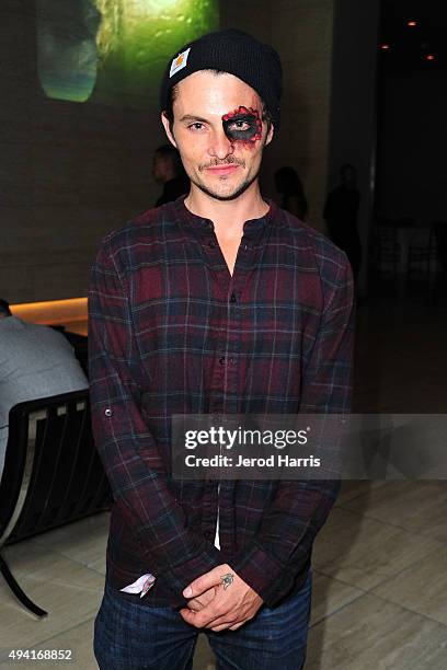 Actor Shiloh Fernandez attends Flaunt Magazine and Luisaviaroma celebrate the contributors' launch of the CALIFUK issue at Milk Studios on October...