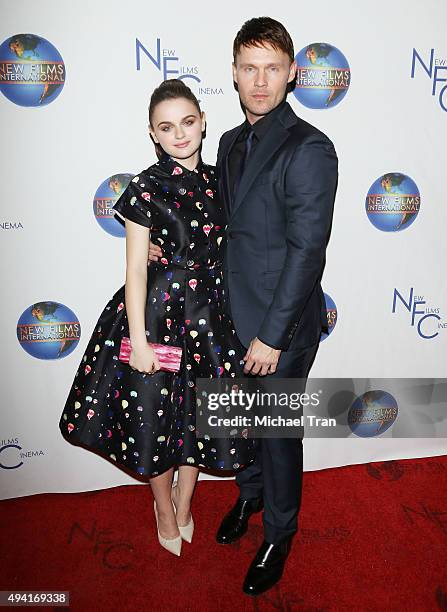 Joey King and Scott Hayes arrive at the Los Angeles premiere of "The Sound And The Fury" held at Beverly Hills Fine Arts Theater on October 24, 2015...