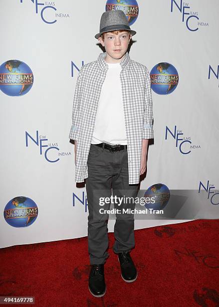 Brady Permenter arrives at the Los Angeles premiere of "The Sound And The Fury" held at Beverly Hills Fine Arts Theater on October 24, 2015 in...