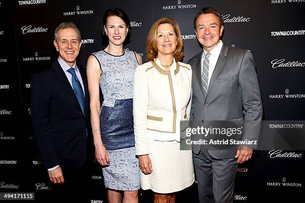 Steven Swartz, Jennifer Bruno, Amy Danforth and Michael Clinton attend the T&C Philanthropy Summit with screening of "Generosity Of Eye" at Lincoln...