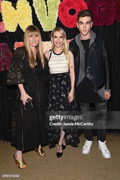 Teen Vogue Editor-in-Chief Amy Astley, actress Emma Roberts, and actor Gabriel-Kane Day-Lewis attend as Teen Vogue and Aerie celebrate Emma Roberts...