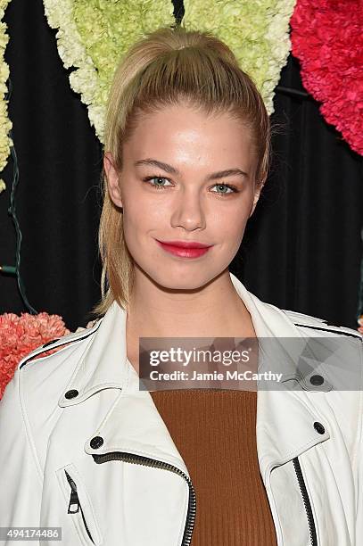 Model Hailey Clauson attends as Teen Vogue and Aerie celebrate Emma Roberts November Cover at 58 Gansevoort on October 24, 2015 in New York City.