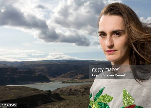 Yelle of the band Yelle poses for a portrait backstage on day 1 of Sasquatch! Music Festival at the Gorge Amphitheater on May 23, 2014 in George,...