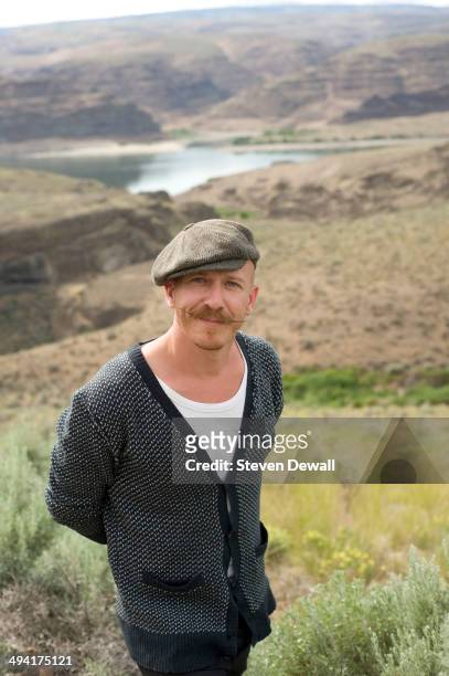 Foy Vance poses for a portrait backstage on day 1 of Sasquatch! Music Festival at the Gorge Amphitheater on May 23, 2014 in George, United States.