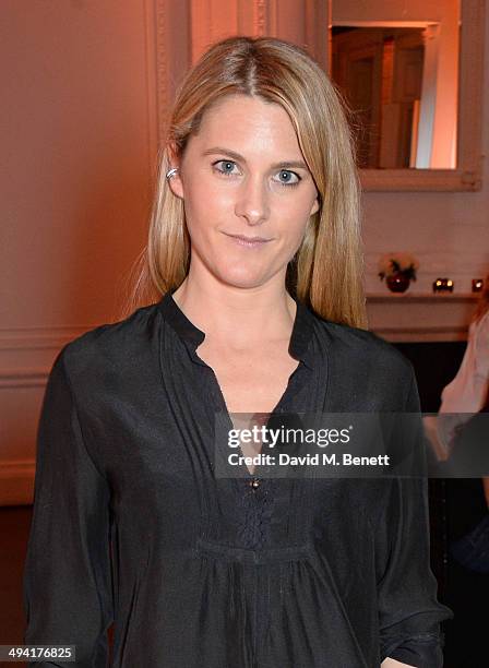 Kinvara Balfour attends the FRAME Denim dinner hosted by Hanneli Mustaparta at Il Bottaccio on May 28, 2014 in London, England.