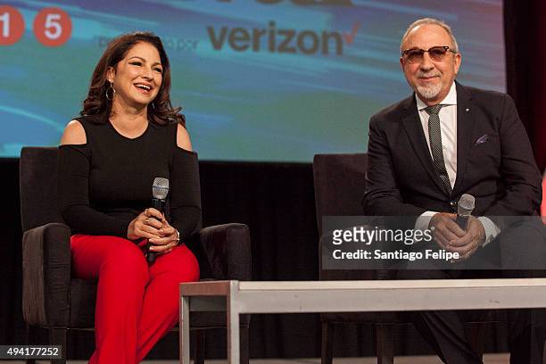Gloria and Emilio Estefan attend the 4th Annual People En Espanol Festival at Jacob Javits Center on October 17, 2015 in New York City.