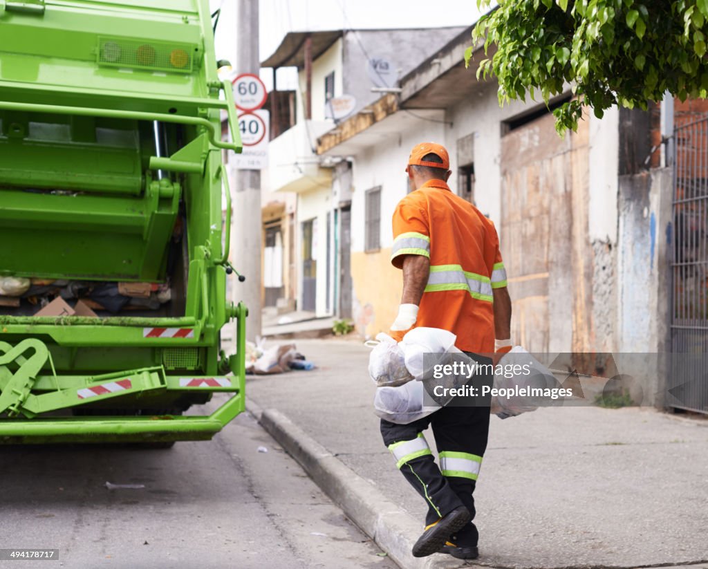 He's keeping our streets clean