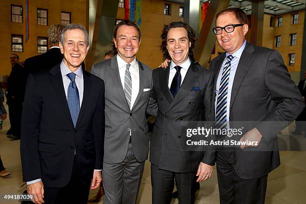 Steven Swartz, Michael Clinton, Jay Fielden and David Carey attend the T&C Philanthropy Summit with screening of "Generosity Of Eye" at Lincoln...