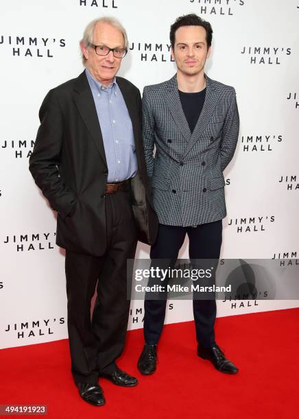 Ken Loach and Andrew Scott attend the UK Premiere of "Jimmy's Hall" at BFI Southbank on May 28, 2014 in London, England.