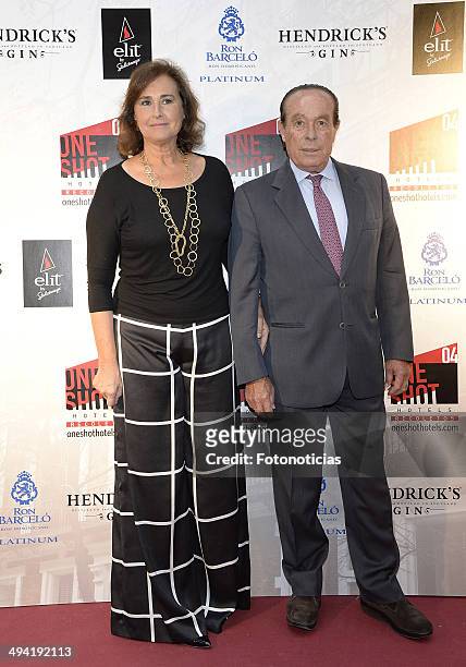 Carmen Tello and Curro Romero attend the One Shot Hotel opening on May 28, 2014 in Madrid, Spain.