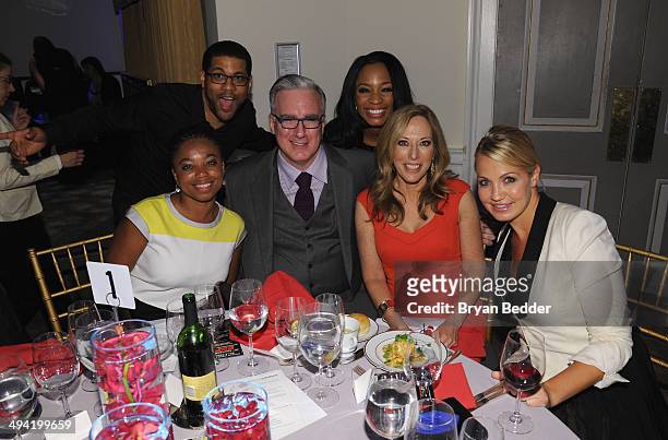 Jemele Hill, Michael Smith, Keith Olbermann, Cari Champion, Linda Cohn and Michelle Beadle attend the Paley Prize Gala honoring ESPN's 35th...