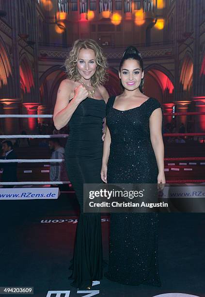 Caroline Beil and Bahar Kizil attend "Charity Box-Gala" at Kulturkirche Altona on May 28, 2014 in Hamburg, Germany.