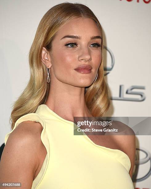 Rosie Huntington-Whiteley arrives at the 25th Environmental Media Awards at Warner Bros. Studios on October 24, 2015 in Burbank, California.