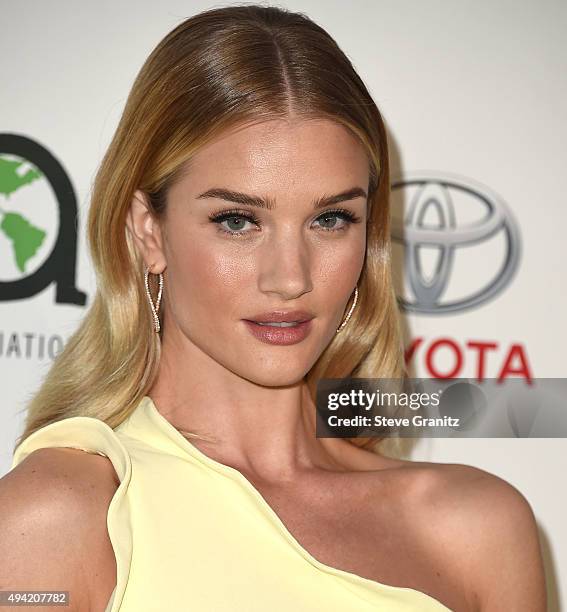 Rosie Huntington-Whiteley arrives at the 25th Environmental Media Awards at Warner Bros. Studios on October 24, 2015 in Burbank, California.