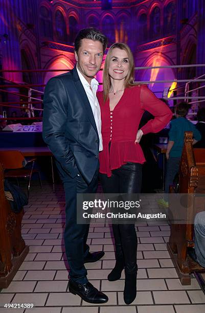 Hardy Krueger Jr. And Andrea Luedtke attend "Charity Box-Gala" at Kulturkirche Altona on May 28, 2014 in Hamburg, Germany.