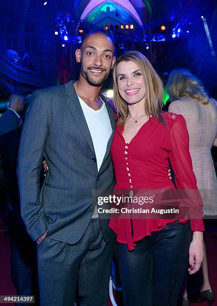 Patrick Abozen and Andrea Luedtke attend "Charity Box-Gala" at Kulturkirche Altona on May 28, 2014 in Hamburg, Germany.