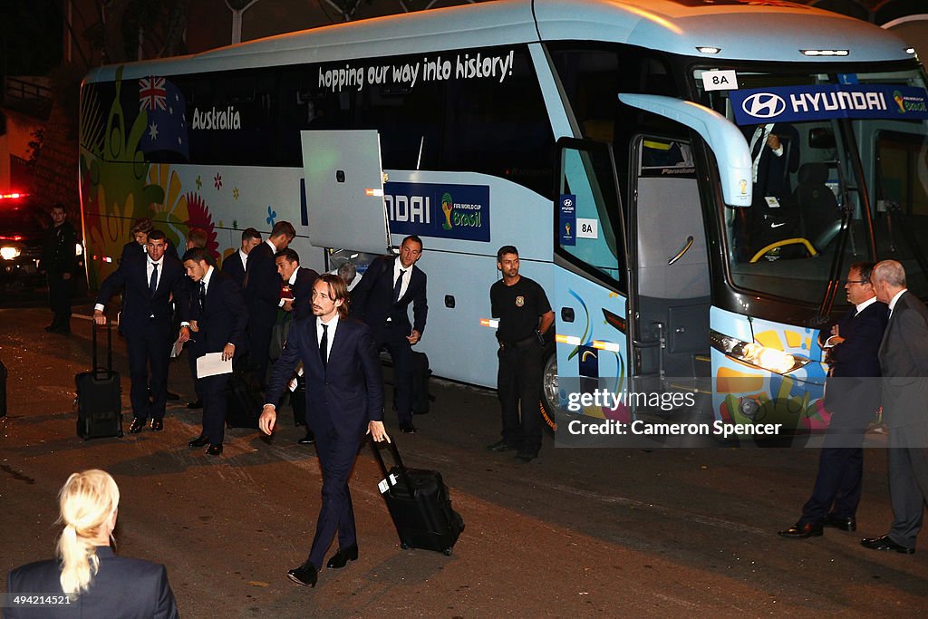 Australian Socceroos Arrive In Brazil