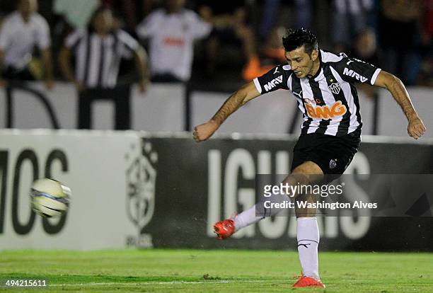 Jesus Datolo of Atletico MG in action during a match between Atletico MG and Fluminense as part of Brasileirao Series A 2014 at Joao Lamego Stadium...