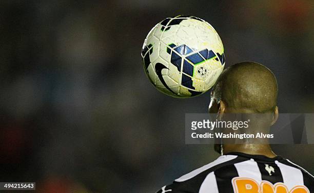 Emerson Conceicao of Atletico MG in action during a match between Atletico MG and Fluminense as part of Brasileirao Series A 2014 at Joao Lamego...