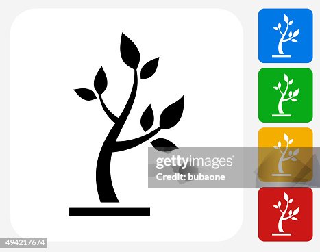 Tree Icon Flat Graphic Design Tree Icon Flat Graphic Design
