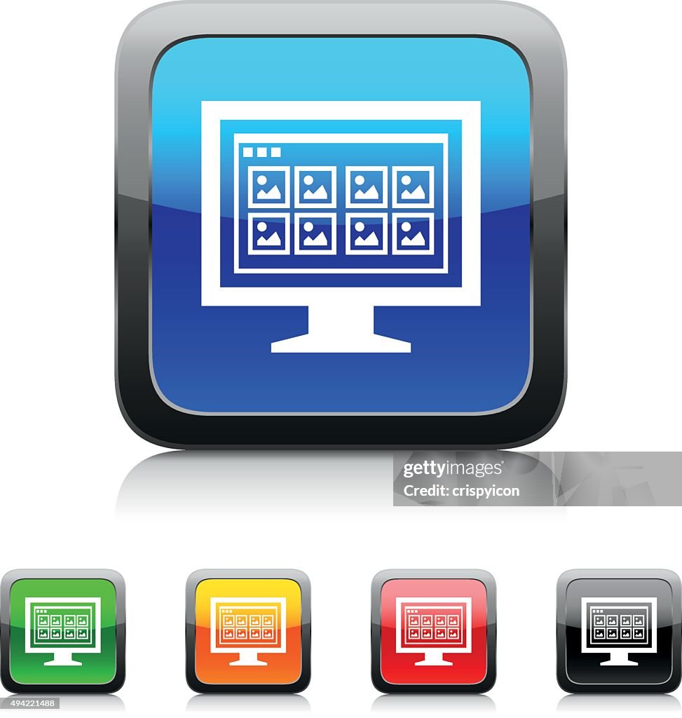 Computer Monitor icon on color buttons. - StyleSeries