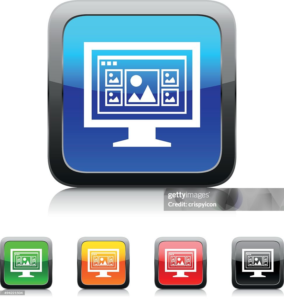Computer Monitor icon on color buttons. - StyleSeries