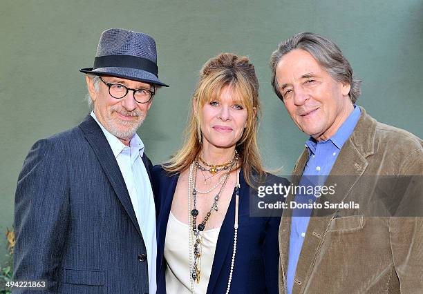 Director Steven Spielberg, Kate Capshaw and Founder, President and CEO of Coalition For Engaged Education Paul Cummins attend the first annual Poetic...