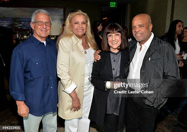 NBCUniversal Vice Chairman Ron Meyer, TV producer Suzanne de Passe, Lisa Robinson, and founder of Motown Records Berry Gordy attend the Shelli And...