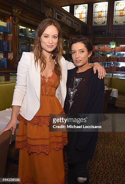 Honoree Olivia Wilde and "Meadowland" director Reed Morano attend a Brunch at Gryphon Tea Room during Day Two of 18th Annual Savannah Film Festival...