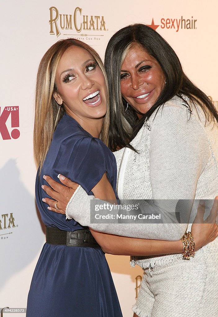 Melissa Gorga and Angela "Big Ang" Raiola attend OK! Magazine's "So