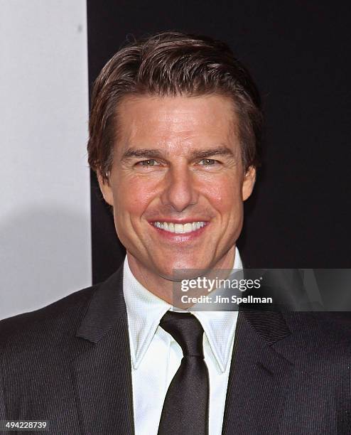 Actor Tom Cruise attends the "Edge Of Tomorrow" red carpet repeat fan premiere tour at AMC Loews Lincoln Square on May 28, 2014 in New York City.