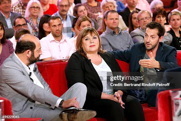 Main Guest of the show actor Kad Merad presents the movie "Les vacances du Petit Nicolas" and actors Michele Bernier and Frederic Diefenthal present...