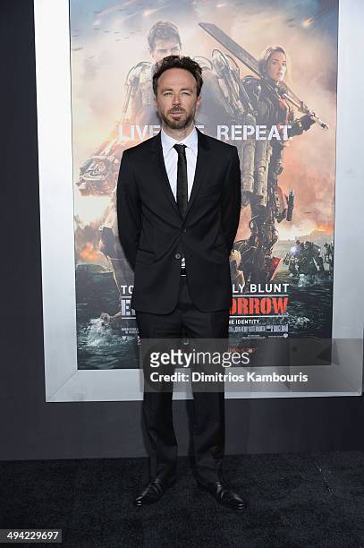 Actor Kick Gurry attends the "Edge Of Tomorrow" red carpet repeat fan premiere tour at AMC Loews Lincoln Square on May 28, 2014 in New York City.
