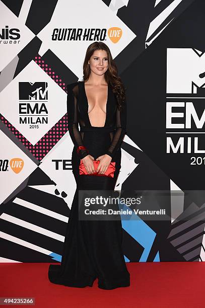 Amanda Cerny attends the MTV EMA's 2015 at Mediolanum Forum on October 25, 2015 in Milan, Italy.