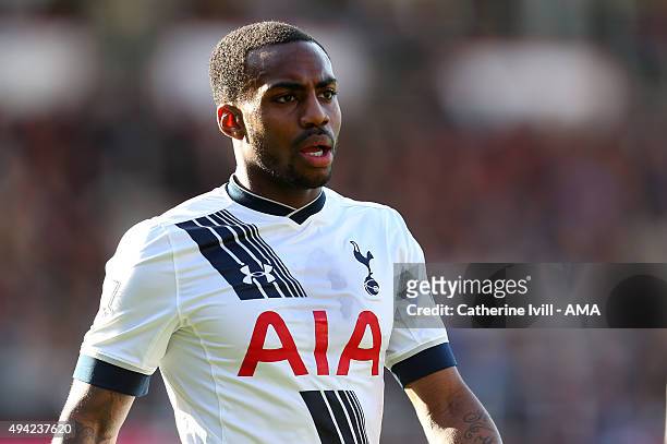 Danny Rose of Tottenham Hotspur during the Barclays Premier League match between A.F.C Bournemouth and Tottenham Hotspur at Vitality Stadium on...