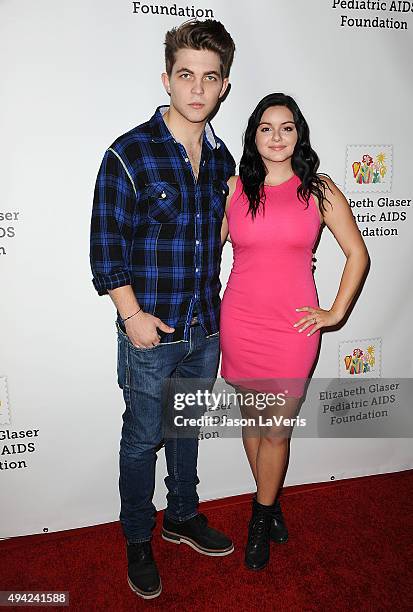 Actress Ariel Winter and Laurent Claude Gaudette attend the Elizabeth Glaser Pediatric AIDS Foundation's 26th A Time For Heroes family festival at...
