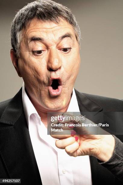 French humorist Jean-Maris Bigard is photographed for Paris Match for his 60 years on May 9, 2014 in Paris,France.