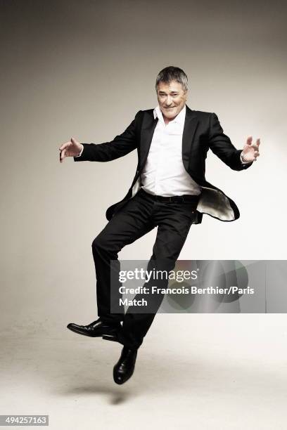 French humorist Jean-Maris Bigard is photographed for Paris Match for his 60 years on May 9, 2014 in Paris,France.