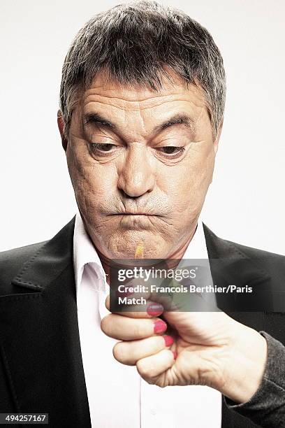 French humorist Jean-Maris Bigard is photographed for Paris Match for his 60 years on May 9, 2014 in Paris,France.