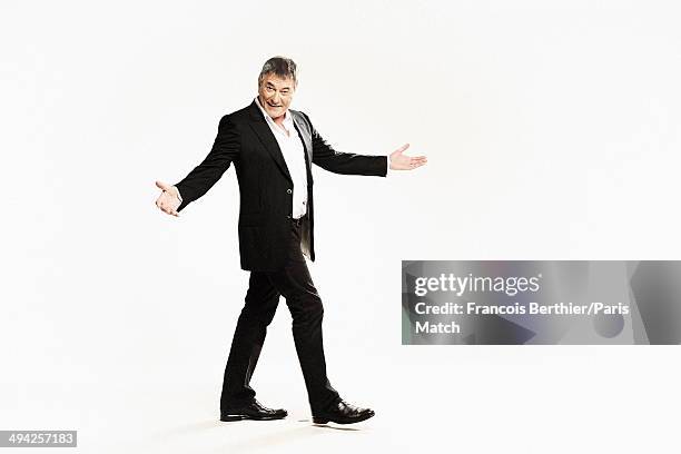 French humorist Jean-Maris Bigard is photographed for Paris Match for his 60 years on May 9, 2014 in Paris,France.