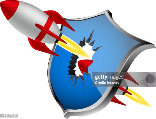 breaking the firewall - breaking point stock illustrations
