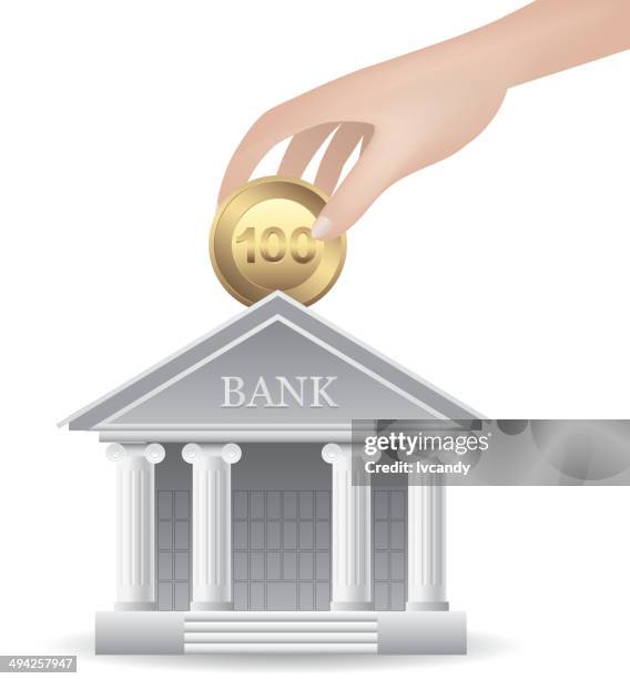 bank - vintage dollar sign white background stock illustrations