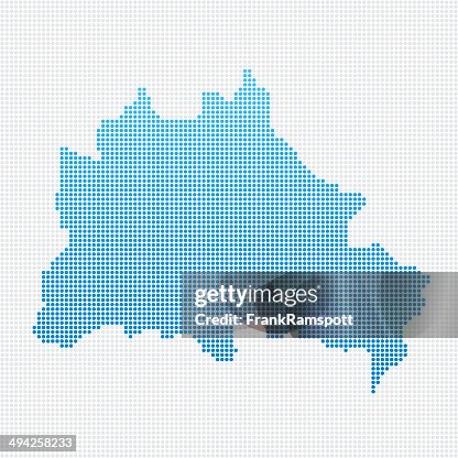 Berlin Map Blue Dot Pattern Berlin Map Blue Dot Pattern