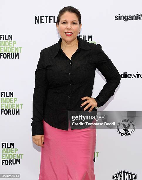 Evette Vargas, Creator of Dark Prophet attends day 2 of the 11th Annual Film Independent Forum at DGA Theater on October 25, 2015 in Los Angeles,...
