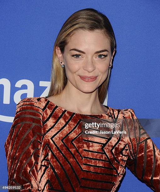 Actress Jaime King attends the Just Jared fall fun day on October 24, 2015 in Los Angeles, California.