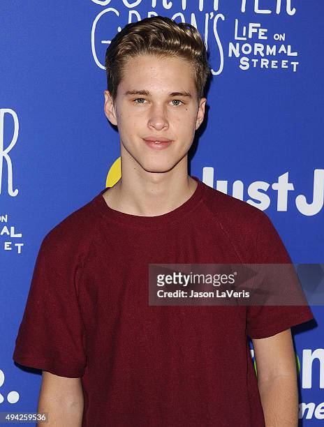 Singer Ryan Beatty attends the Just Jared fall fun day on October 24, 2015 in Los Angeles, California.