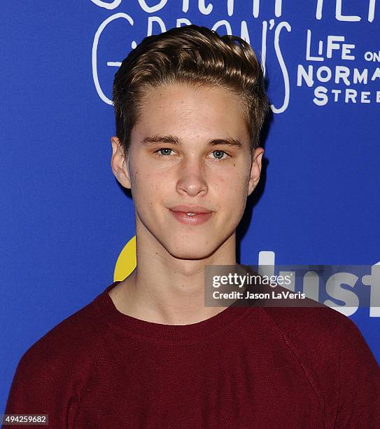 Singer Ryan Beatty attends the Just Jared fall fun day on October 24, 2015 in Los Angeles, California.